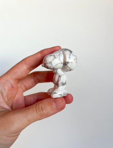 Howlite Snoopy Halo Quartz